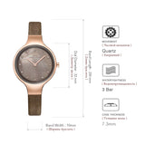 IBSO Crystal Design Quartz Watch Shell Dial