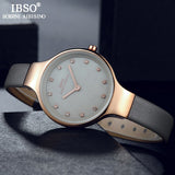 IBSO Crystal Design Quartz Watch Shell Dial