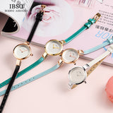 IBSO Genuine Leather Strap Quartz Watch Casual Bracelet Watch