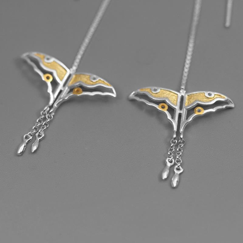 INATURE 925 Sterling Silver Butterfly Kite Drop Earrings