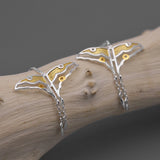 INATURE 925 Sterling Silver Butterfly Kite Drop Earrings