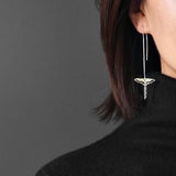 INATURE 925 Sterling Silver Butterfly Kite Drop Earrings