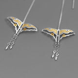 INATURE 925 Sterling Silver Butterfly Kite Drop Earrings