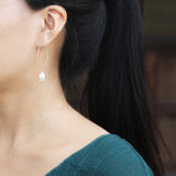 INATURE 925 Sterling Silver Canterbury Bell Flower Drop Earrings