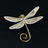 INATURE 925 Sterling Silver Dragonfly Insect Brooch Pins