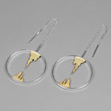 INATURE 925 Sterling Silver Fashion Attraction Design Drop Earrings