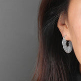 INATURE 925 Sterling Silver Fashion Big Circle Hoop Earrings