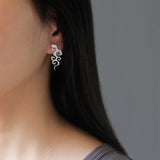 INATURE 925 Sterling Silver Fashion Cloud Stud Earrings