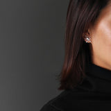 INATURE 925 Sterling Silver Fashion Jewelry Splashing Water Unique Metal Stud Earrings