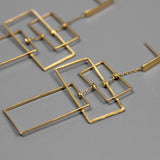 INATURE 925 Sterling Silver Fashion Punk Rectangle Drop Earrings