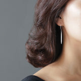 INATURE 925 Sterling Silver Fashion Simple Geometric Circular Stud Earrings