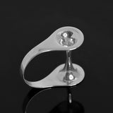 INATURE 925 Sterling Silver Fashion Wormhole Geometric Rings