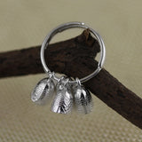 INATURE 925 Sterling Silver Fish Bell Adjustable Rings