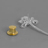 INATURE 925 Sterling Silver Fresh Lotus Flower Brooch Pins