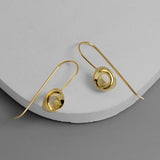 INATURE 925 Sterling Silver Geometric 3D Hemisphere Drop Earrings