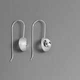 INATURE 925 Sterling Silver Geometric 3D Hemisphere Drop Earrings