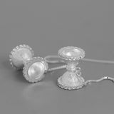INATURE 925 Sterling Silver Geometric 3D Hourglass Punk Earrings