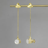 INATURE 925 Sterling Silver Happy Submarine Shell Earrings