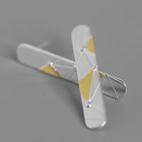 INATURE 925 Sterling Silver Jewelry Simple Line Geometric Earrings