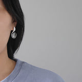 INATURE 925 Sterling Silver Lily of the Valley Flower Crystal Stud Earrings