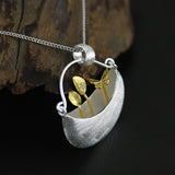 INATURE 925 Sterling Silver My Little Garden Pendant Necklace