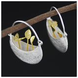 INATURE 925 Sterling Silver My Little Garden Statement Earrings