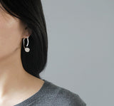 INATURE 925 Sterling Silver Natural Crystal Flower Branch Stud Earrings