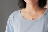 INATURE Sterling Silver Pendant Geometric Bulb Charm Chain Necklace