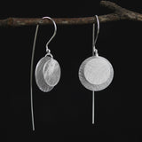 INATURE 925 Sterling Silver Trendy Round Dangle Earrings