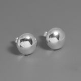 INATURE 925 Sterling Silver Trendy Round Stud Earrings