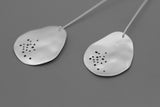 INATURE 925 Sterling Silver Trendy Sway Unique Metal Drop Earrings