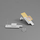 INATURE 925 Sterling Silver White Shell Fashion Square Window Stud Earrings