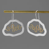 INATURE New Winding River Design 925 Sterling Silver Big Geometric Statement Earrings