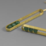 INATURE 925 Sterling Silver Red Coral Beads Drop Earrings