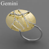 INATURE Zodiac Sign 12 Constellation 925 Sterling Silver Ring