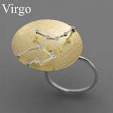 INATURE Zodiac Sign 12 Constellation 925 Sterling Silver Ring