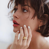 Independent Designer Exquisite Small Dangle Tassel Cross Earrings 925