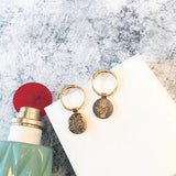 Independent Designer Modern Doodle Dangle Earrings Geometric Round Tassel Earrings