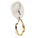 Independent Twist Big Dangle Earrings Geometric Jewelry Stand Out Gold Tassel Earring