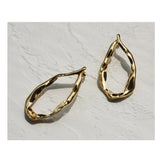 Independent Twist Big Dangle Earrings Geometric Jewelry Stand Out Gold Tassel Earring