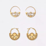 Italy Designer Modern Geometry Dangle Vintage Jewelry Tassel Earring