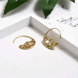 Italy Designer Modern Geometry Dangle Vintage Jewelry Tassel Earring