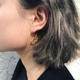 Italy Designer Modern Geometry Dangle Vintage Jewelry Tassel Earring