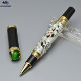 JINHAO Gold / Silver Dragon sculpture barrel roller ball pen