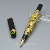 JINHAO Gold / Silver Dragon sculpture barrel roller ball pen