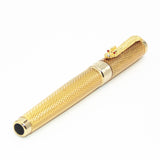 JINHAO Luxury Dragon Bright Gold squares Line Barrel Rollerball Pens