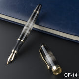 JINHAO X450 BLACK / GOLDEN 0.7mm 18KGP WIDE NIB PEN