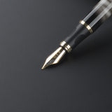 JINHAO X450 BLACK / GOLDEN 0.7mm 18KGP WIDE NIB PEN