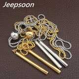 Jeepsoon Fashion Stainless Steel 700mm Long Sweater Chain Necklace NEIFBCBC