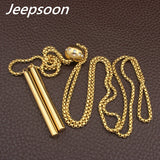 Jeepsoon Fashion Stainless Steel 700mm Long Sweater Chain Necklace NEIFBCBC